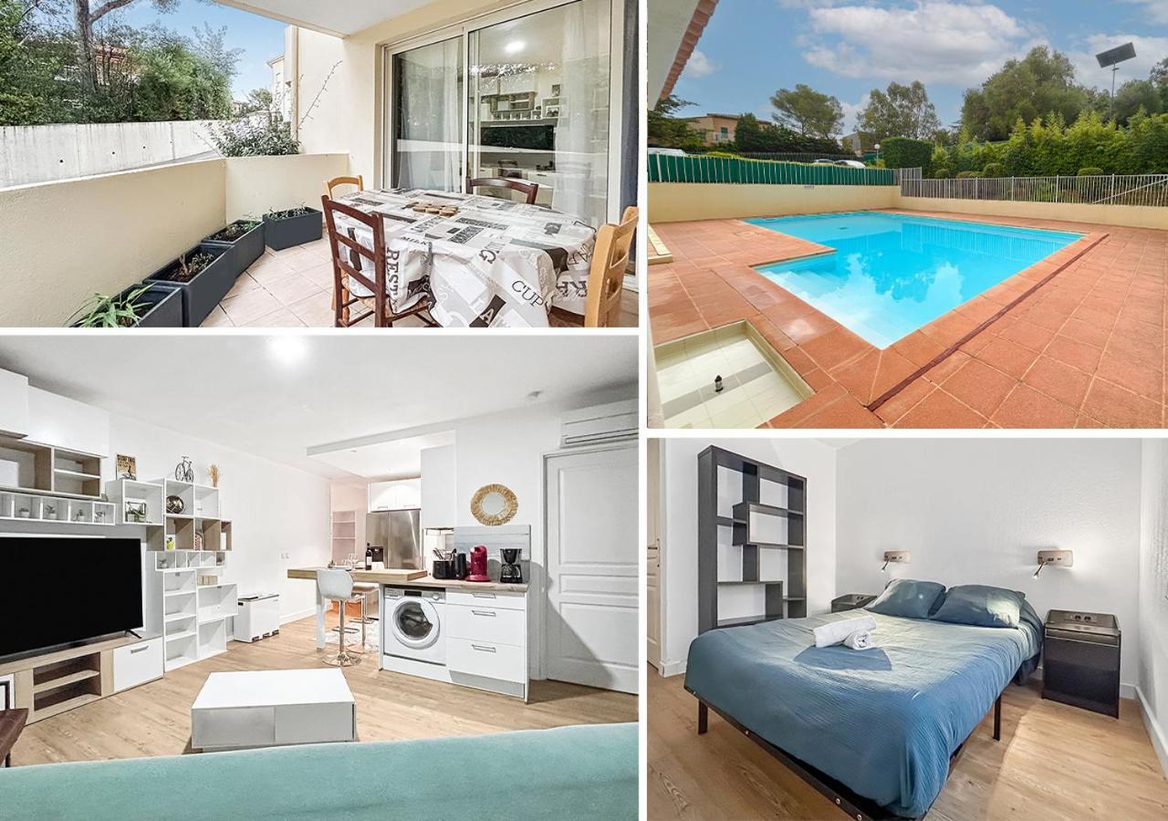 شقة Balcon, Parking, Piscine Et Clim' A 2 Pas Du Port Santa Lucia Saint-Raphaël المظهر الخارجي الصورة